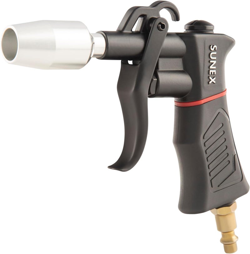 Sunex Tools SUNEX SXBG01K Air Blow Gun Kit with Variable Trigger, Adjustable Nozzle, Venturi Tip, 2 Rubber Tip Extensions - Image 1